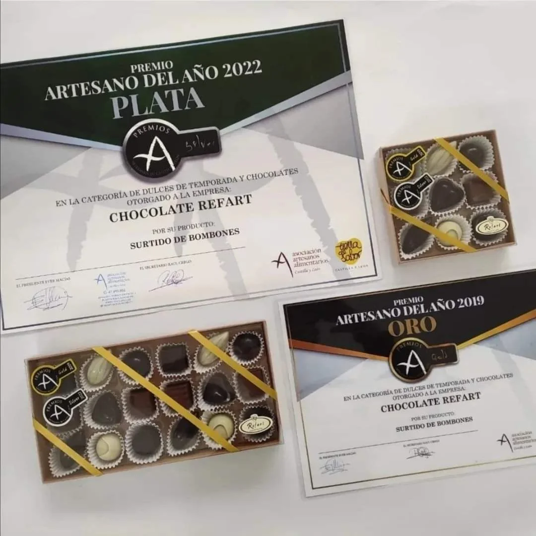 Chocolate Refart premio plata artesano 2022.webp